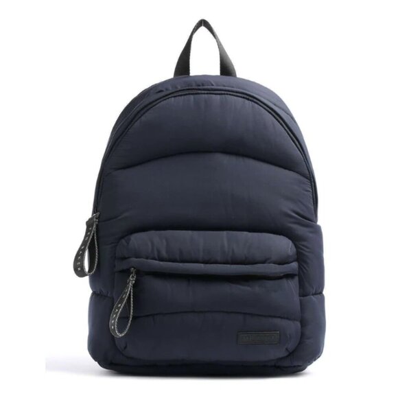 Ted Baker Large Backpack Puffer Blue Streek Quilted Nylon Laptop Pocket Pocket - Picture 2 of 10